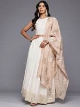 Printed Foil Print Ready to Wear Lehenga & Blouse With Dupatta-AHBLDUSK-COMBO-931
